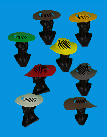 kapelusze spiralne
